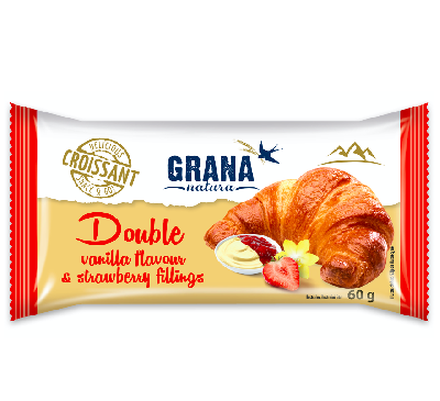 GRANA Croissant vanília-eper